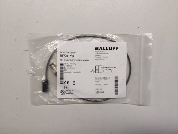 Balluff BES01Y8 (BES R04KC-POC15B-EP00,3-GS49) - Inductive proximity switch