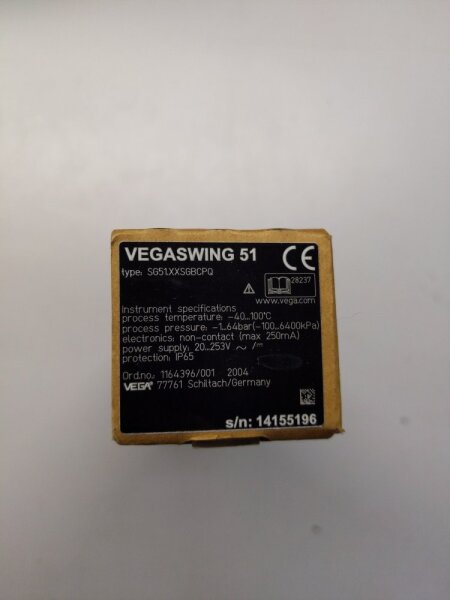 Vega VEGASWING 51 Tuning Fork Level Switch SG51.XXSGBCPQ