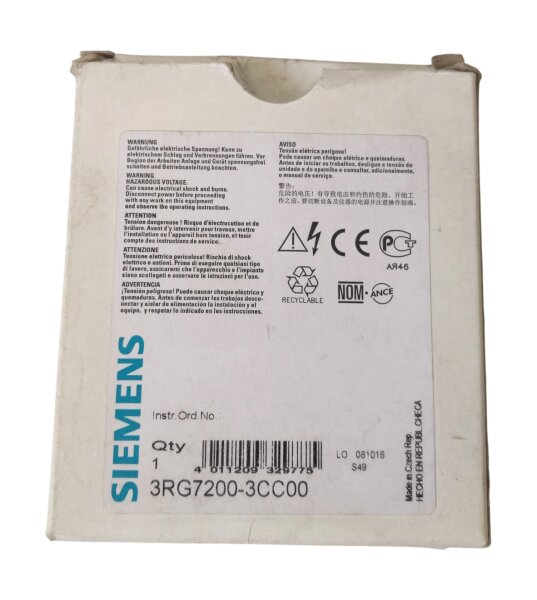 Siemens 3RG7200-3CC00 New (surplus stock)