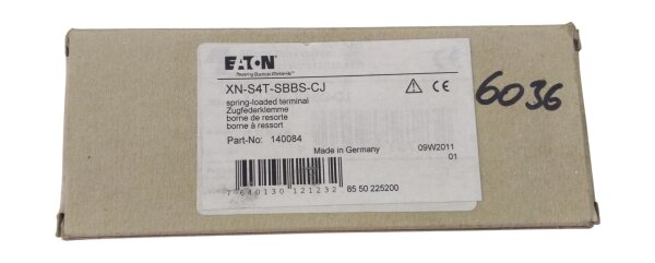 Eaton XN-S4T-SBBS-CJ 140084 XI/ON Remote I/O Basismodul Federklemme NEU