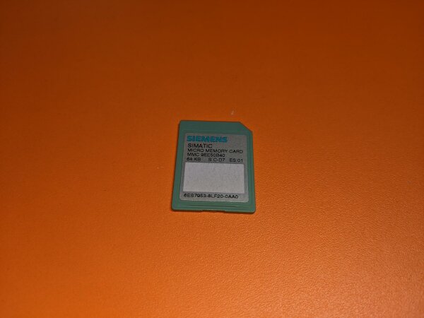Siemens 6ES7953-8LF20-0AA0 Simatic S7-300 Micro Memory Card 64kB
