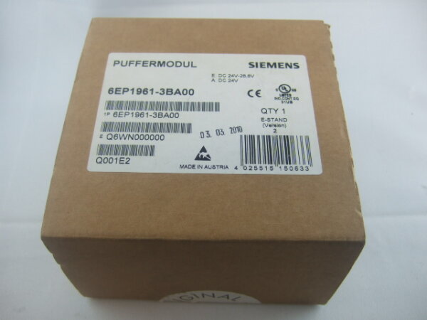 Siemens Simatic S7 Puffermodul 6EP1961-3BA00 für SITOP Netzteil Stromversorgung