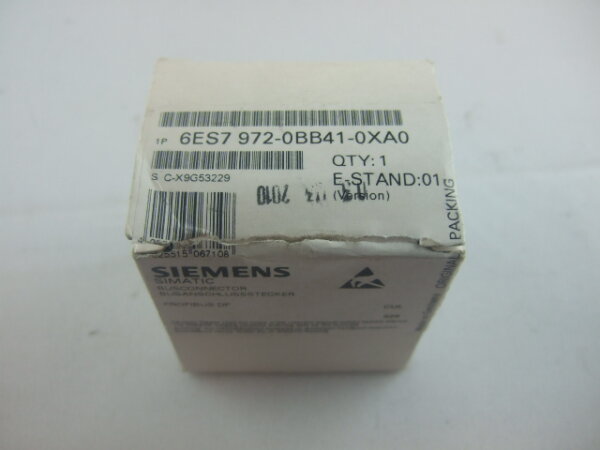 Siemens Simatic S7 Profibus Stecker 6ES7972-0BB41-0XA0 mit PG-Buchse